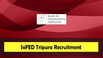 SoFED Tripura Recruitment 2023 | 07 Instructor, Accountant & Other Vacancy