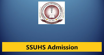 SSUHS Admission 2023 – SSUHS DPharm And BPharm Courses