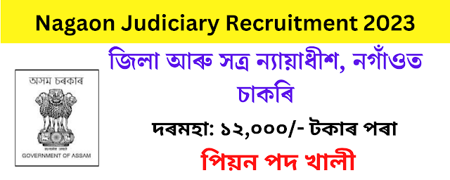 Nagaon Judiciary Recruitment 2023 – 04 Peon Vacancy